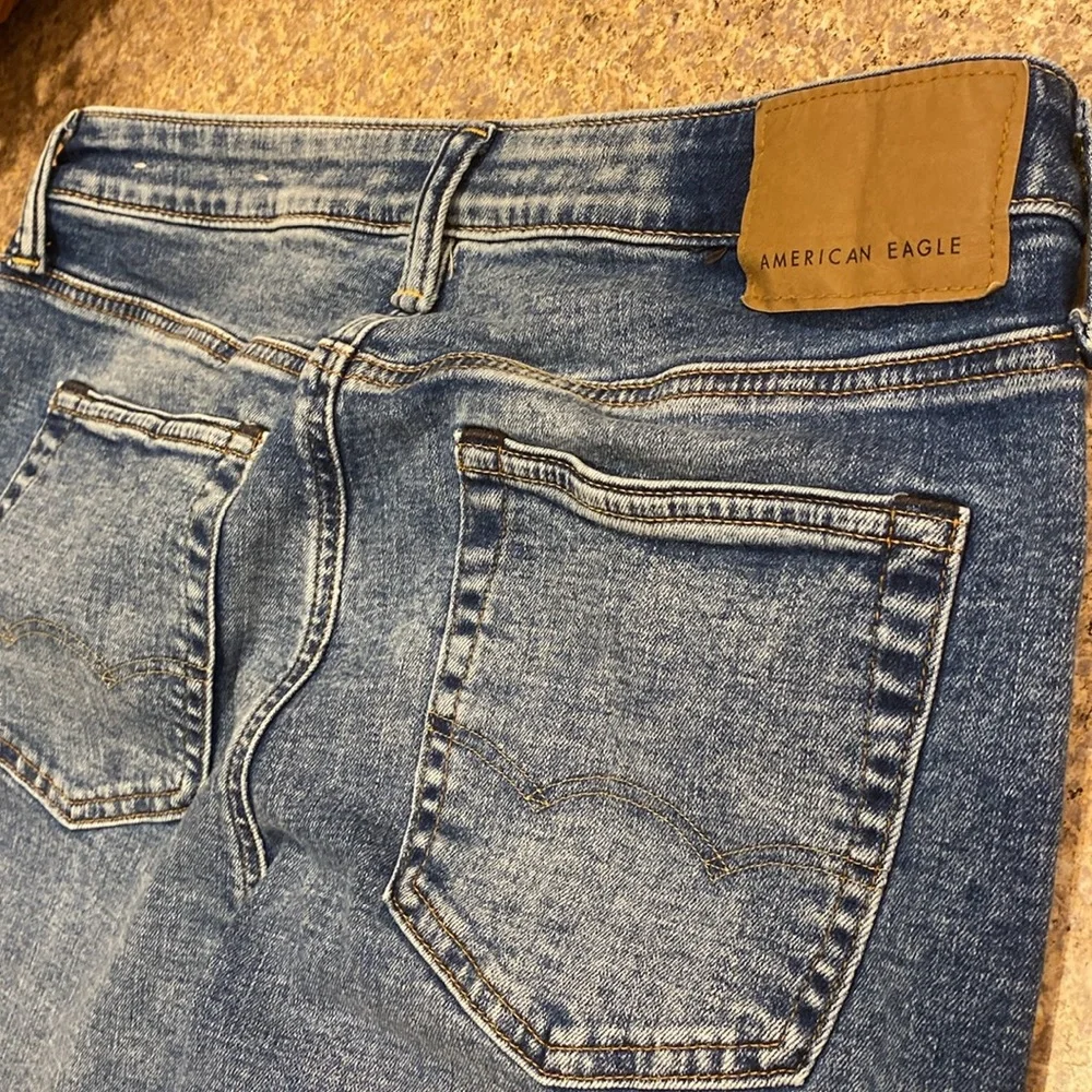 American Eagle Airflex+ Slim Blue Jeans Tag Says 33x30 - Picture 12 of 17